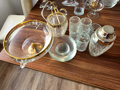 Cocktail shaker crackle glas - cocktail-shaker, crackle-glas