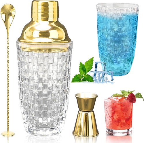 Cocktailshaker glas 400ml - cocktailshaker,