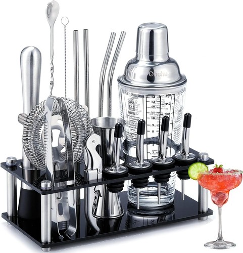 17tlg edelstahl cocktail set - 17tlg,