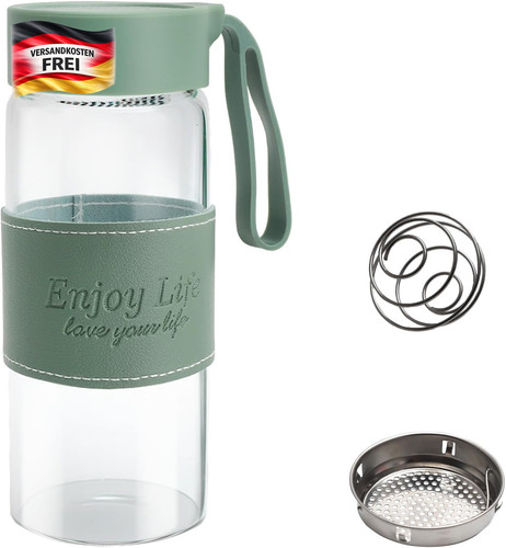 Protein shaker glas 480ml mit - shaker,