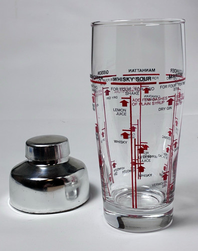 Cobbler cocktail shaker glas - cocktail-shaker,