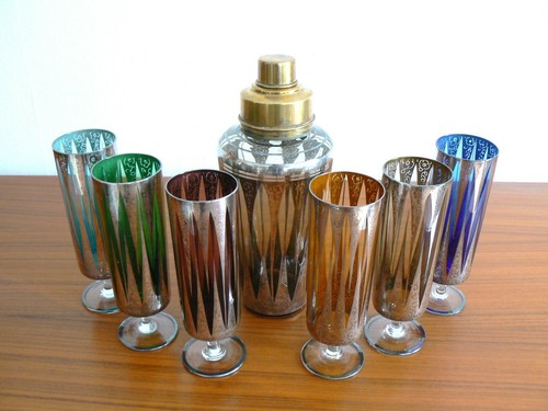 Cocktail shaker set - set, farbiges