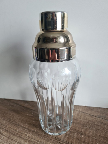 Vintage glas shaker mit - vintage,