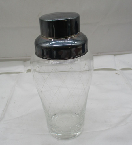 Vintage glas cocktail shaker - vintage,