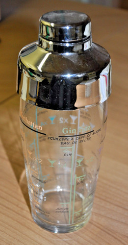 Cocktail shaker aus glas neu - aus, glas,