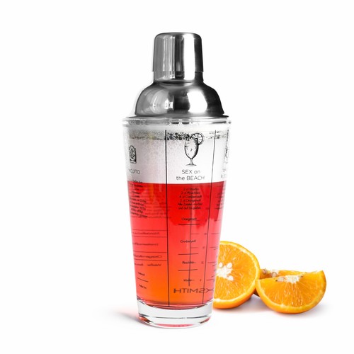 Cocktailshaker glas 500ml mit - cocktailshaker,